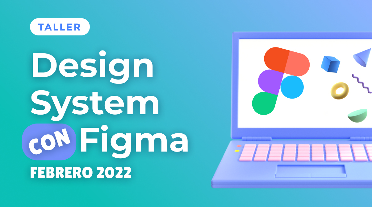 Ilustación de ordenador con logo de Figma